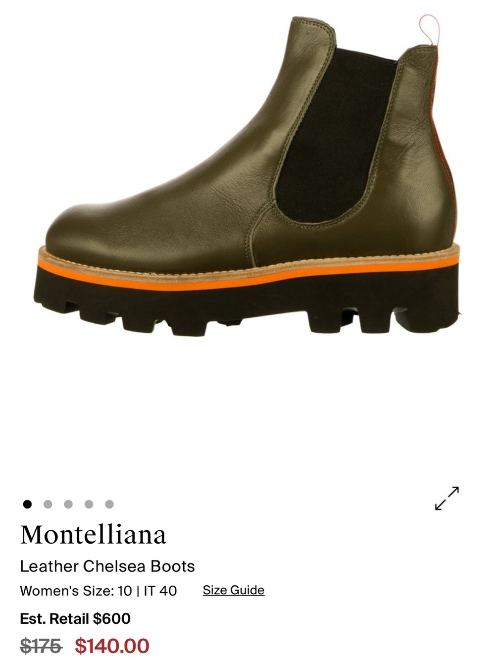 Montelliana | Green leather ankle boots